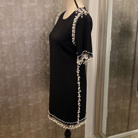 Style Mafia pearl fringe mini dress, S - Picture 5 of 9